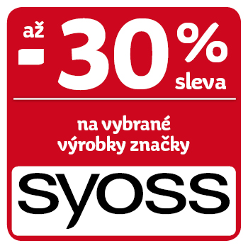 Využijte neklubové nabídky slevy až 30 % na vybrané výrobky značky Syoss!