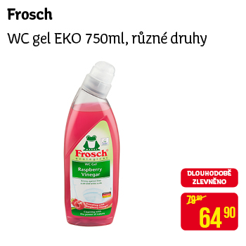 Frosch - WC gel EKO 750ml, různé druhy