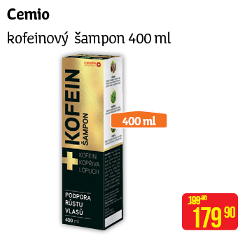 Cemio - kofeinový šampon 400ml 
