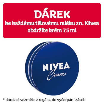 Využijte neklubové nabídky a získejte dárek Nivea krém 75ml k nákupu tělových mlík značky Nivea!
