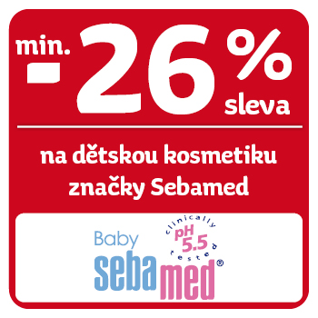 Využijte neklubové nabídky - sleva min. 26 % na dětskou kosmetiku Sebamed!