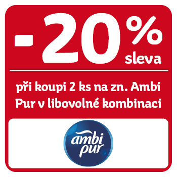 Využijte neklubové nabídky - sleva 20% na Ambi Pur při koupi 2 ks v libovolné kombinaci!
