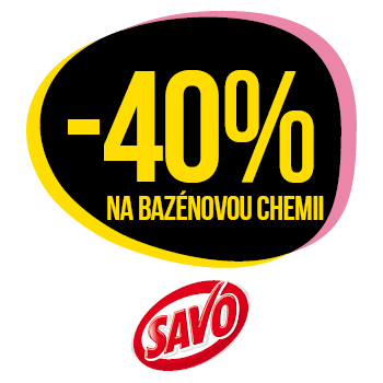 Využijte neklubové nabídky slevy 40 % na Savo bazénovou chemii!