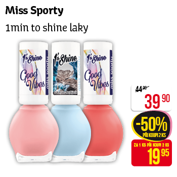 Miss Sporty - 1min to shine laky