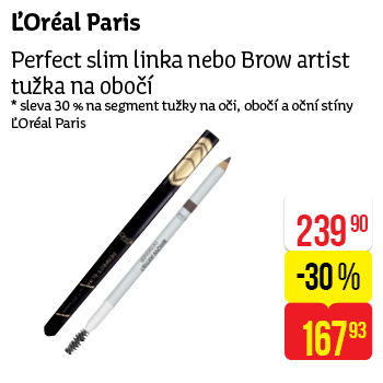 L'Oréal Paris - Perfect slim linka nebo Brow artist tužka na obočí