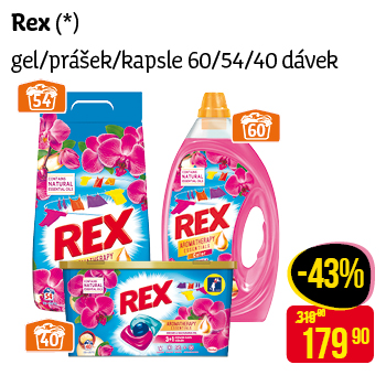 Rex - gel/prášek/kapsle 60/54/40 dávek
