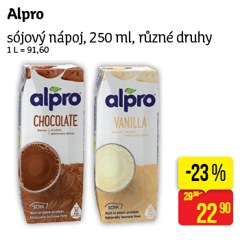 Alpro - sójový nápoj, 250 ml, různé druhy