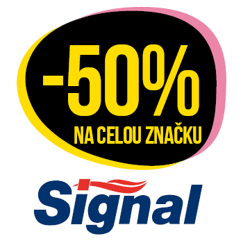 Využijte neklubové nabídky slevy 50 % na celou značku Signal!