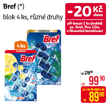 BREF blok - 4 ks, různé druhy