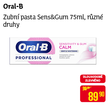 Oral-B - Zubní pasta Sens&Gum 75ml, různé druhy