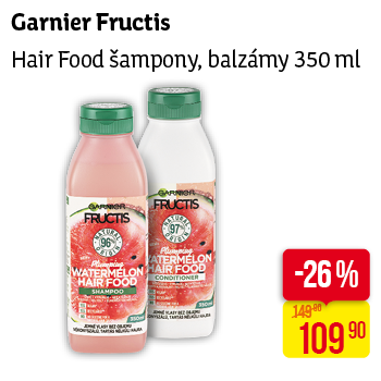 Garnier Fructis - Hair Food šampony, balzámy 350ml