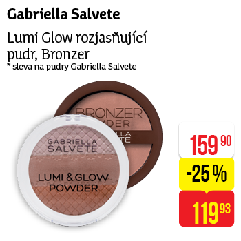 Gabriella Salvete - Lumi Glow rozjasňující pudr, Bronzer