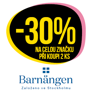 Využijte neklubové nabídky - sleva 30% na celou značku Barnängen!