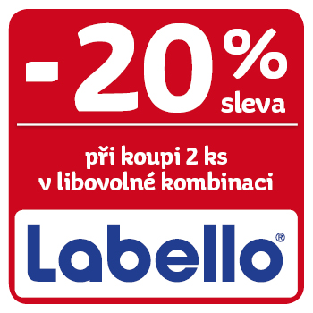 Využijte neklubové nabídky slevy 20% při koupi 2ks balzámů značky Labello!
