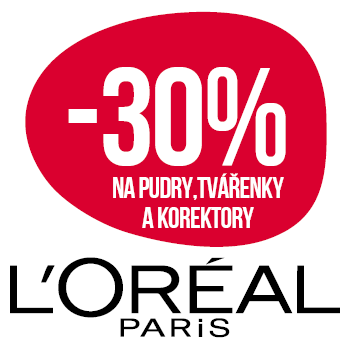 Využijte neklubové nabídky slevy 30 % na segment tužky na pudry, tvářenky a korektory značky  L'Oréal Paris!