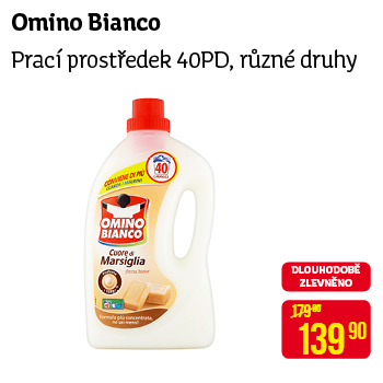 Omino Bianco - Prací prostředek 40PD, různé druhy