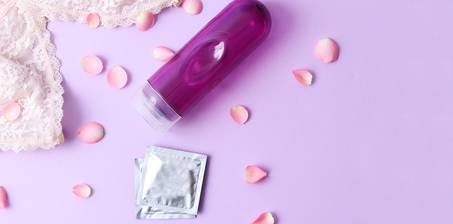lubrikační gel a kondomy