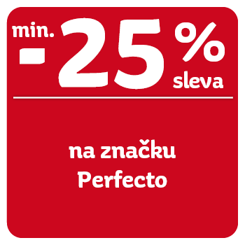 Využijte neklubové nabídky slevy min 25 % na celou značku Perfecto!