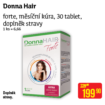Donna Hair - forte, měsíční kúra, 30 tablet, doplněk stravy