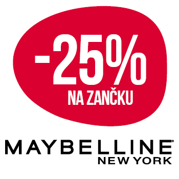 Využijte neklubové nabídky - sleva 25 % na značku Maybelline New York!