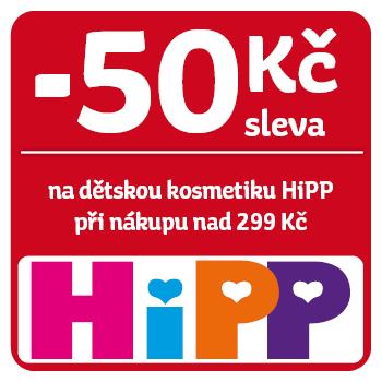 Využijte neklubové nabídky - sleva 50 Kč na dětskou kosmetiku HiPP!