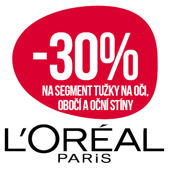 Využijte neklubové nabídky slevy 30 % na segment tužky na oči, obočí a oční stíny značky  L'Oréal Paris!