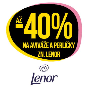 Využijte neklubové nabídky slevy až 40% na avivážě a perličky značky Lenor!