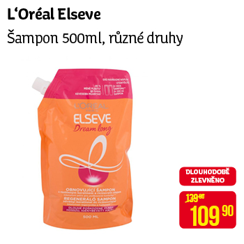 L'Oréal Elseve - Šampon 500ml, různé druhy