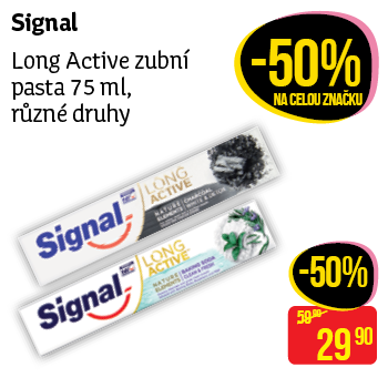 Signal - Long Active zubní pasta 75 ml, různé druhy