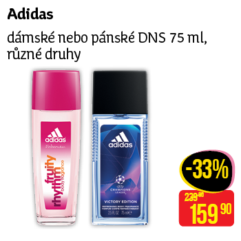 adidas - dámské nebo pánské DNS 75 ml, různé druhy