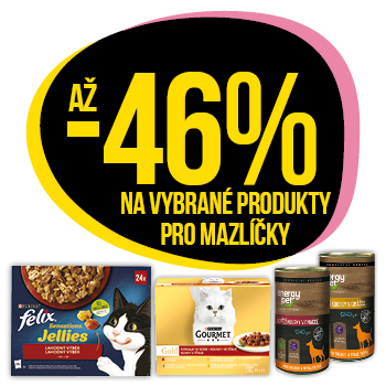 Využijte neklubové nabídky - sleva až 46% na vybrané produkty pro mazlíčky!