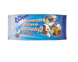 Q-Clean Univerzální vlhčené ubrousky fresh