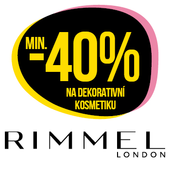 Využijte neklubové nabídky - sleva min. 40 % na dekorativní kosmetiku Rimmel London!