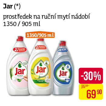 Jar - Prostředek na ruční mytí nádobí 1350/905ml