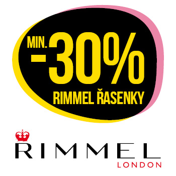 Využijte neklubové nabídky slevy min. 30% na řasenky značky Rimmel London!