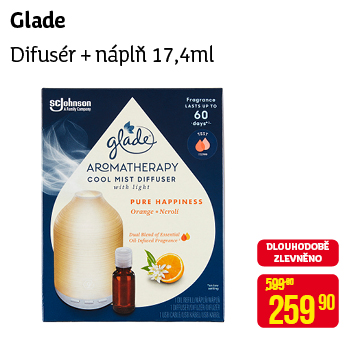 Glade - Difusér + náplň 17,4ml