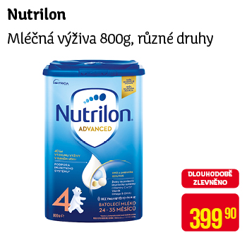 Nutrilon - Mléčná výživa 800g, různé druhy