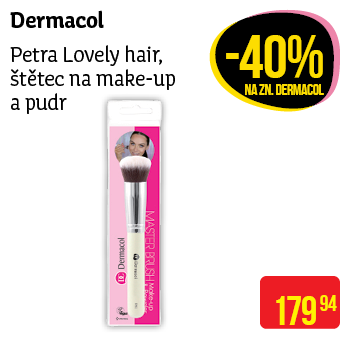 Dermacol - Petra Lovely hair, štětec na make-up a pudr