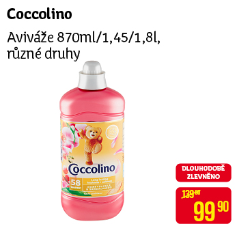 Coccolino - Aviváže 870ml/1,45/1,8l, různé druhy