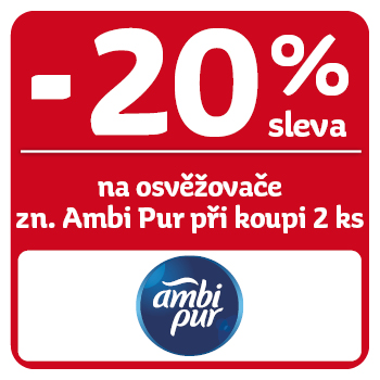 Využijte neklubové nabídky - sleva až 20 % na osvěžovače Ambi Pur při koupi 2 ks v libovolné kombinaci!