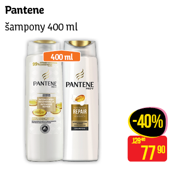Pantene - šampony 400ml 