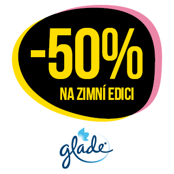 Využijte neklubové nabídky slevy 50 % na zimní edici značky Glade!