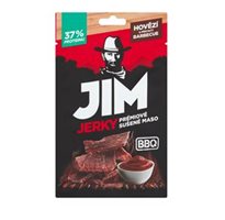 Jim Jerky Prémiové sušené maso hovězí s příchutí BBQ
