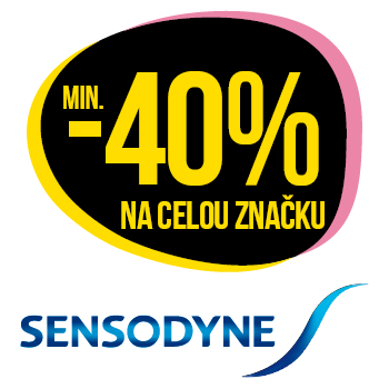 Využijte neklubové nabídky slevy min 40 % na celou značku Sensodyne!