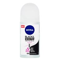 Nivea Black & White Invisible Clear Kuličkový antiperspirant