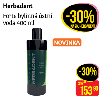 Herbadent - Forte bylinná ústní voda 400 ml