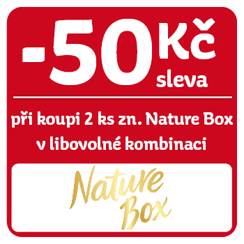 Využijte neklubové nabídky - sleva 50 Kč na značku Nature Box při koupi 2 ks v libovolné kombinaci!