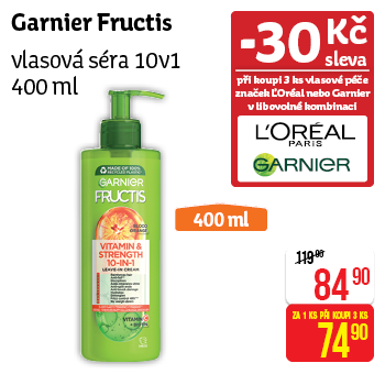 Garnier Fructis - vlasová séra 10v1 400 ml