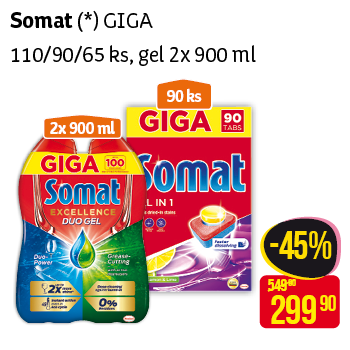 Somat - GIGA 110/90/65 ks, gel 2x 900 ml