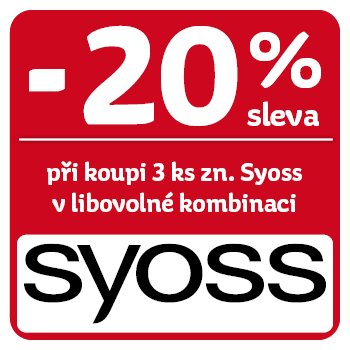 Využijte neklubové nabídky - sleva 20 % na značku Syoss při koupi 3 ks v libovolné kombinaci!